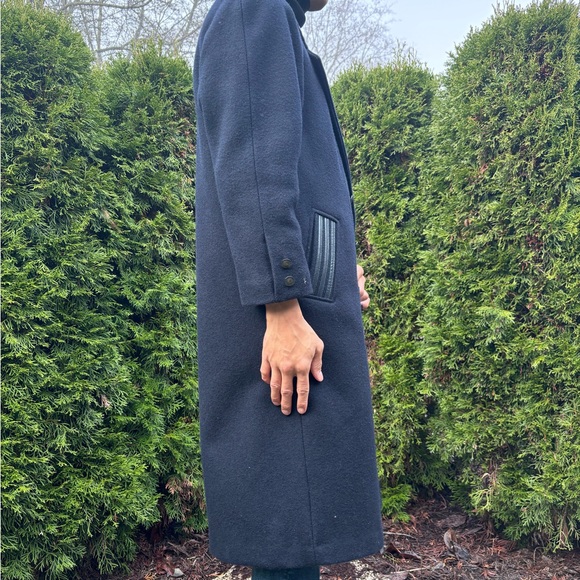 Wool Blend Vintage trench  Coat - Picture 3 of 7